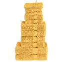 12-CZĘŚCIOWY ZESTAW RĘCZNIKÓW PREMIUM SOLUND, ZŁOTY, 600 G/CM²