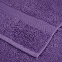VidaXL 6-cz. zestaw ręczników premium SOLUND, fioletowy, 600 g/cm²