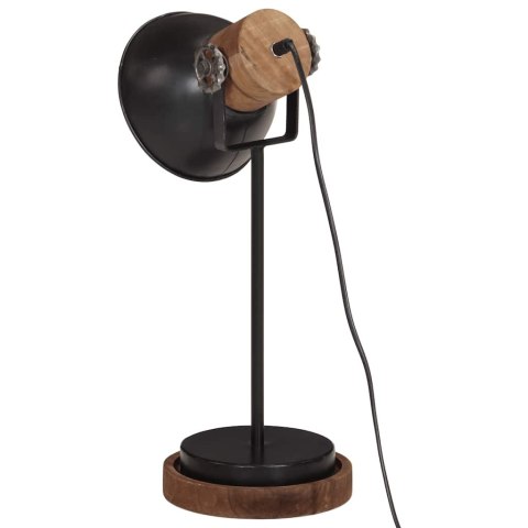 VidaXL Lampa stołowa, 25 W, czarna, 17x17x50 cm, E27