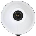 VidaXL Lampa stołowa, 25 W, czarna, 17x17x50 cm, E27