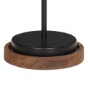 VidaXL Lampa stołowa, 25 W, czarna, 17x17x50 cm, E27