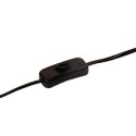 VidaXL Lampa stołowa, 25 W, czarna, 17x17x50 cm, E27