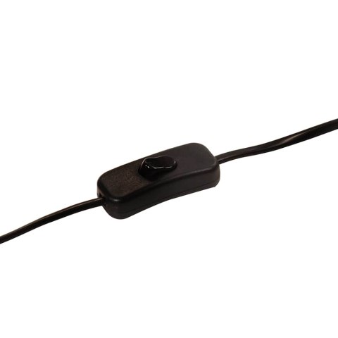 VidaXL Lampa stołowa, 25 W, czarna, 17x17x50 cm, E27