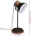 VidaXL Lampa stołowa, 25 W, czarna, 17x17x50 cm, E27