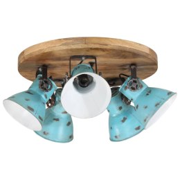 LAMPA SUFITOWA, 25 W, POSTARZANY NIEBIESKI, 50X50X25 CM, E27
