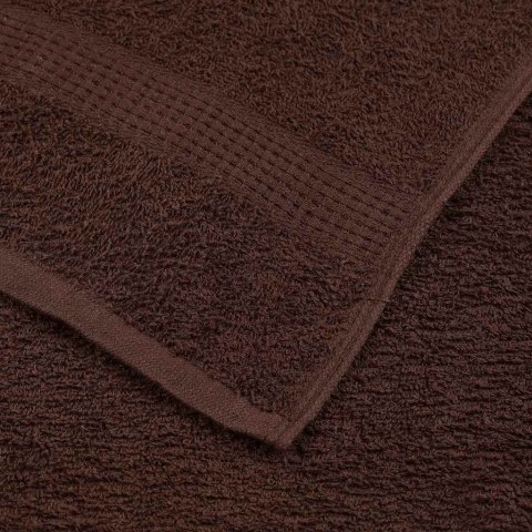 VidaXL 12-cz. zestaw ręczników, FROGN, brązowy, 360 g/m²