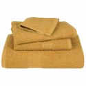 VidaXL 12-cz. zestaw ręczników, FROGN, złoty, 360 g/m²