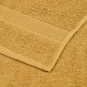 VidaXL 12-cz. zestaw ręczników, FROGN, złoty, 360 g/m²