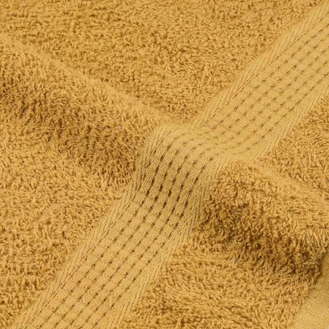 VidaXL 12-cz. zestaw ręczników, FROGN, złoty, 360 g/m²