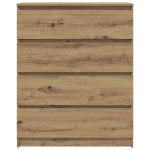 KOMODA ARTISAN DĄB 80X35X99 CM DREWNO KLEJONE