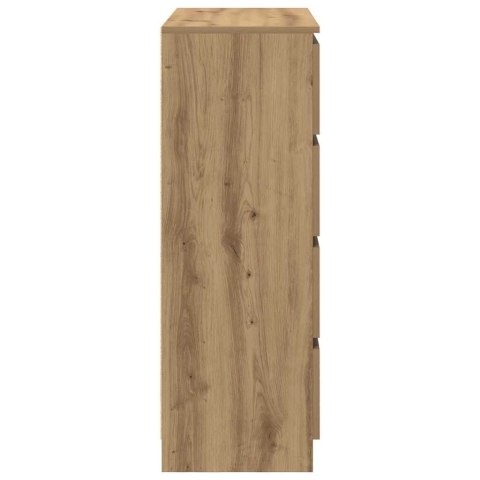 KOMODA ARTISAN DĄB 80X35X99 CM DREWNO KLEJONE
