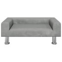 VidaXL Legowisko dla psa, jasnoszare, 70x45x26,5 cm, aksamitne