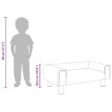 VidaXL Sofa dla dzieci, czarna, 70x45x26,5 cm, aksamitna