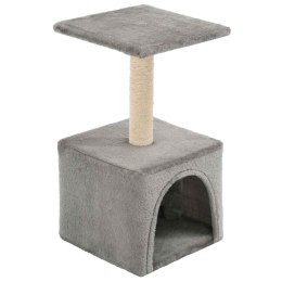 VidaXL Drapak dla kota z sizalowym słupkiem, 55 cm, szary