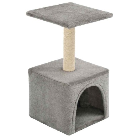 VidaXL Drapak dla kota z sizalowym słupkiem, 55 cm, szary