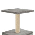 VidaXL Drapak dla kota z sizalowym słupkiem, 55 cm, szary