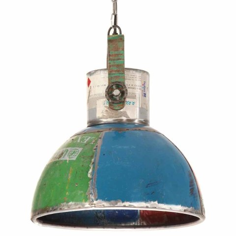 INDUSTRIALNA LAMPA WISZĄCA, 25 W, KOLOROWA, OKRĄGŁA, 40 CM, E27