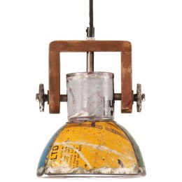 INDUSTRIALNA LAMPA WISZĄCA, 25 W, KOLOROWA, OKRĄGŁA, 19 CM, E27