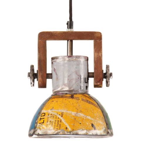 INDUSTRIALNA LAMPA WISZĄCA, 25 W, KOLOROWA, OKRĄGŁA, 19 CM, E27