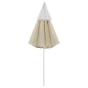 VidaXL Parasol plażowy, piaskowy żółty, 300 cm