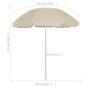 VidaXL Parasol plażowy, piaskowy żółty, 300 cm