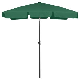 VidaXL Parasol plażowy, zielony, 180x120 cm