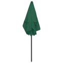VidaXL Parasol plażowy, zielony, 180x120 cm