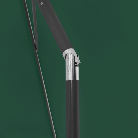 VidaXL Parasol plażowy, zielony, 180x120 cm