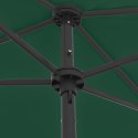 VidaXL Parasol plażowy, zielony, 180x120 cm