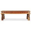 VidaXL Stolik kawowy z litego drewna akacjowego i mango, 110x60x38 cm