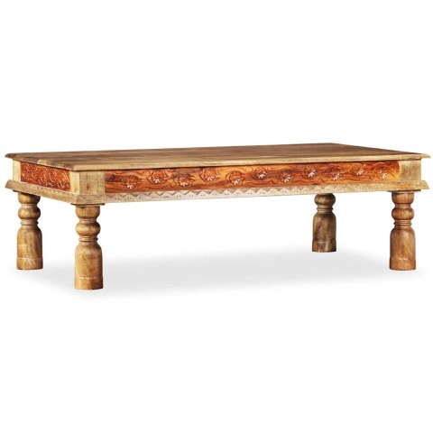 VidaXL Stolik kawowy z litego drewna akacjowego i mango, 110x60x38 cm
