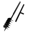 VidaXL Świder glebowy z uchwytem, 150 mm, z rurą przedłużającą, 13 m, stal