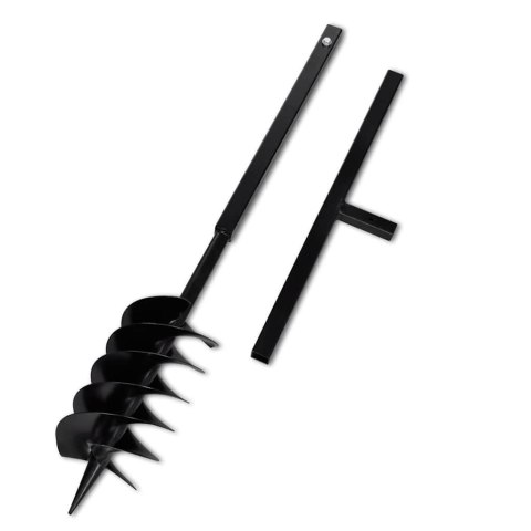 VidaXL Świder glebowy z uchwytem, 150 mm, z rurą przedłużającą, 13 m, stal