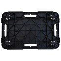 VidaXL Wózki transportowe, 2 szt., czarne, 58x38x12 cm, polipropylen