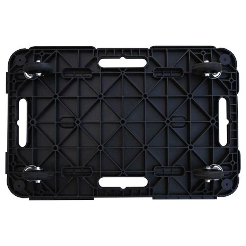 VidaXL Wózki transportowe, 2 szt., czarne, 58x38x12 cm, polipropylen