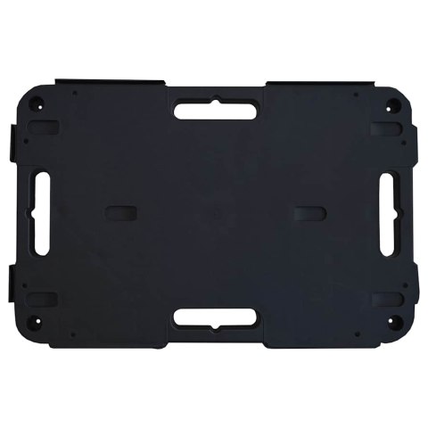 VidaXL Wózki transportowe, 2 szt., czarne, 58x38x12 cm, polipropylen