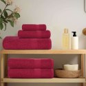 VidaXL 6-cz. zestaw ręczników, FROGN, bordo, 360 g/m²