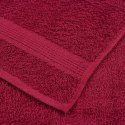 VidaXL 6-cz. zestaw ręczników, FROGN, bordo, 360 g/m²