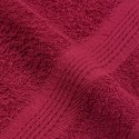 VidaXL 6-cz. zestaw ręczników, FROGN, bordo, 360 g/m²