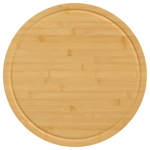 VidaXL Deski do krojenia, 6 szt., Ø40x1,5 cm, bambusowa