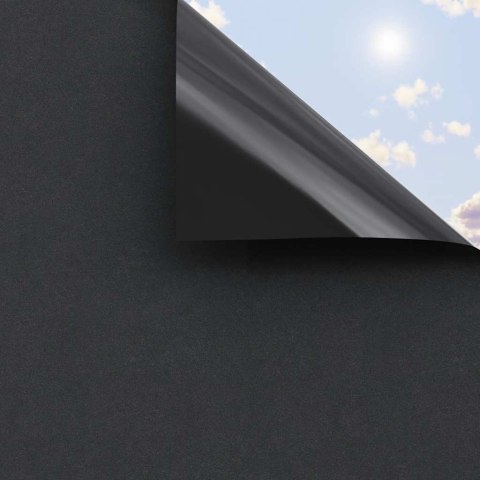 VidaXL Folie okienne, 5 szt., matowe, czarne, PVC