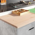 VidaXL Szafki garażowe 2 szt. Beton Szary Drewno klejone