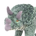 VidaXL Pluszowy triceratops, stojący, zielony, XXL