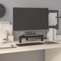 VidaXL Narożna podstawka pod monitor, czarna, 49x28x10,5 cm