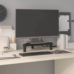 VidaXL Narożna podstawka pod monitor, czarna, 49x28x10,5 cm