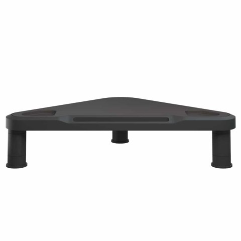 VidaXL Narożna podstawka pod monitor, czarna, 49x28x10,5 cm