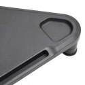 VidaXL Narożna podstawka pod monitor, czarna, 49x28x10,5 cm