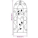 PODPÓRKI DO ROŚLIN PNĄCYCH 3SZT CZARNE 40X100CM ŻELAZO