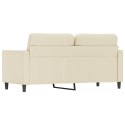 VidaXL 2-osobowa sofa, kremowy, 140 cm, sztuczna skóra