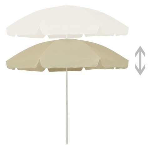 VidaXL Parasol plażowy, piaskowy żółty, 300 cm